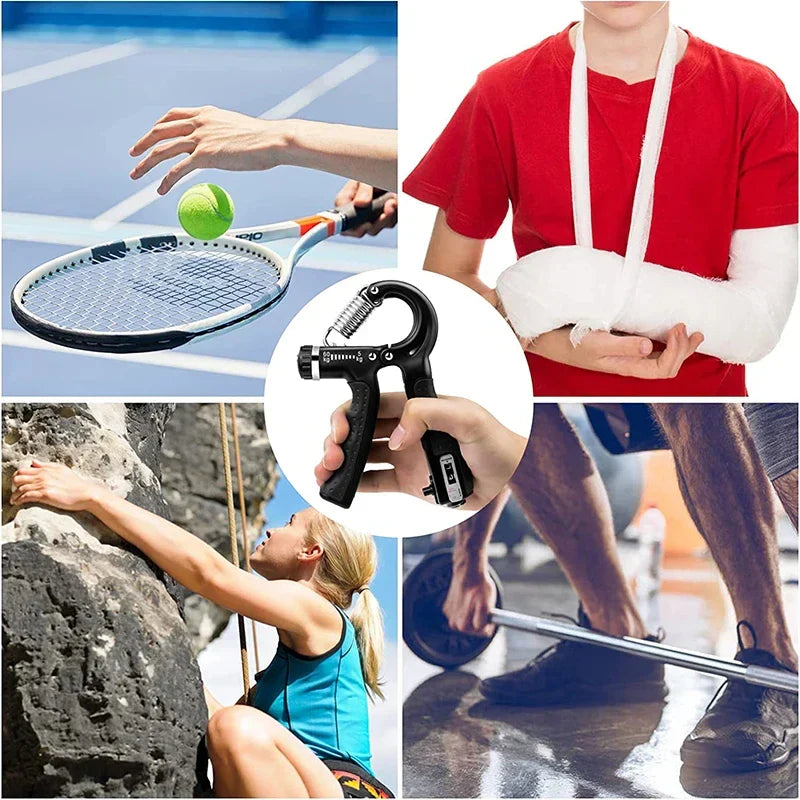 Unlock Your Strength with the 5-60kg Adjustable Hand Grip Strengthener