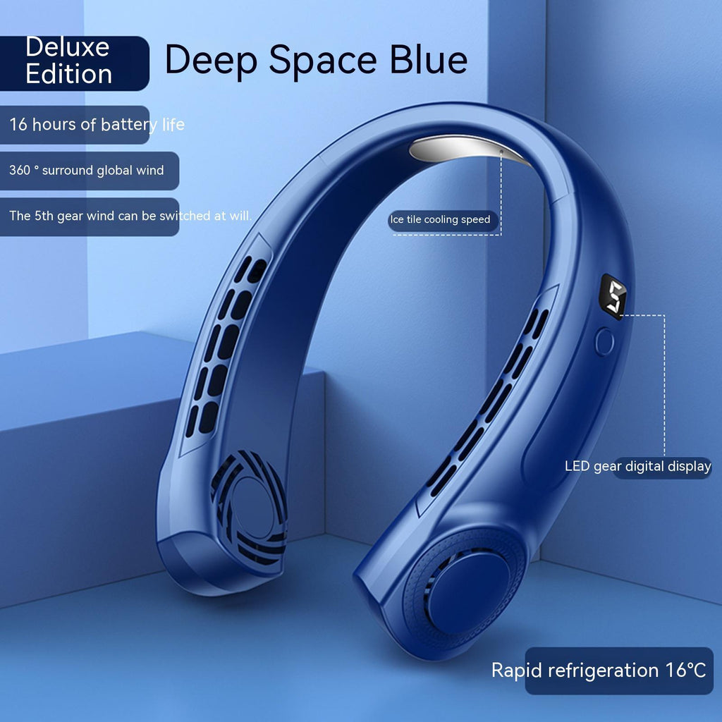 Stay Cool with Our Stylish USB Neck Fan - Five Color Options!
