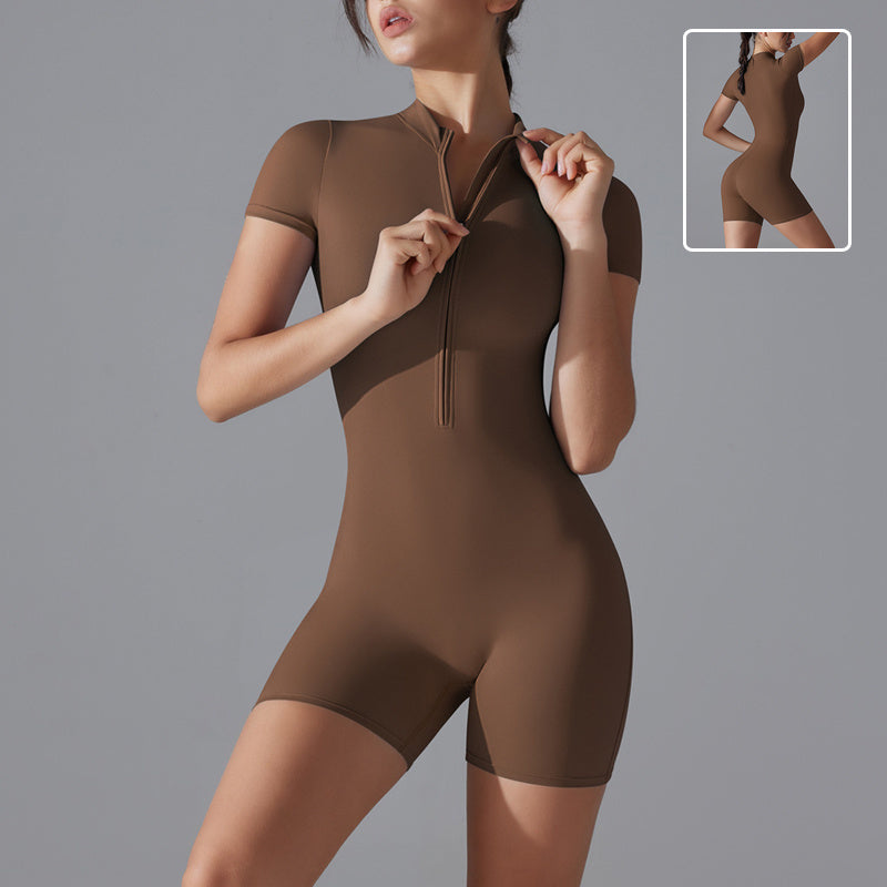 Unleash Your Inner Goddess with Our Summer Zipper Jumpsuit!