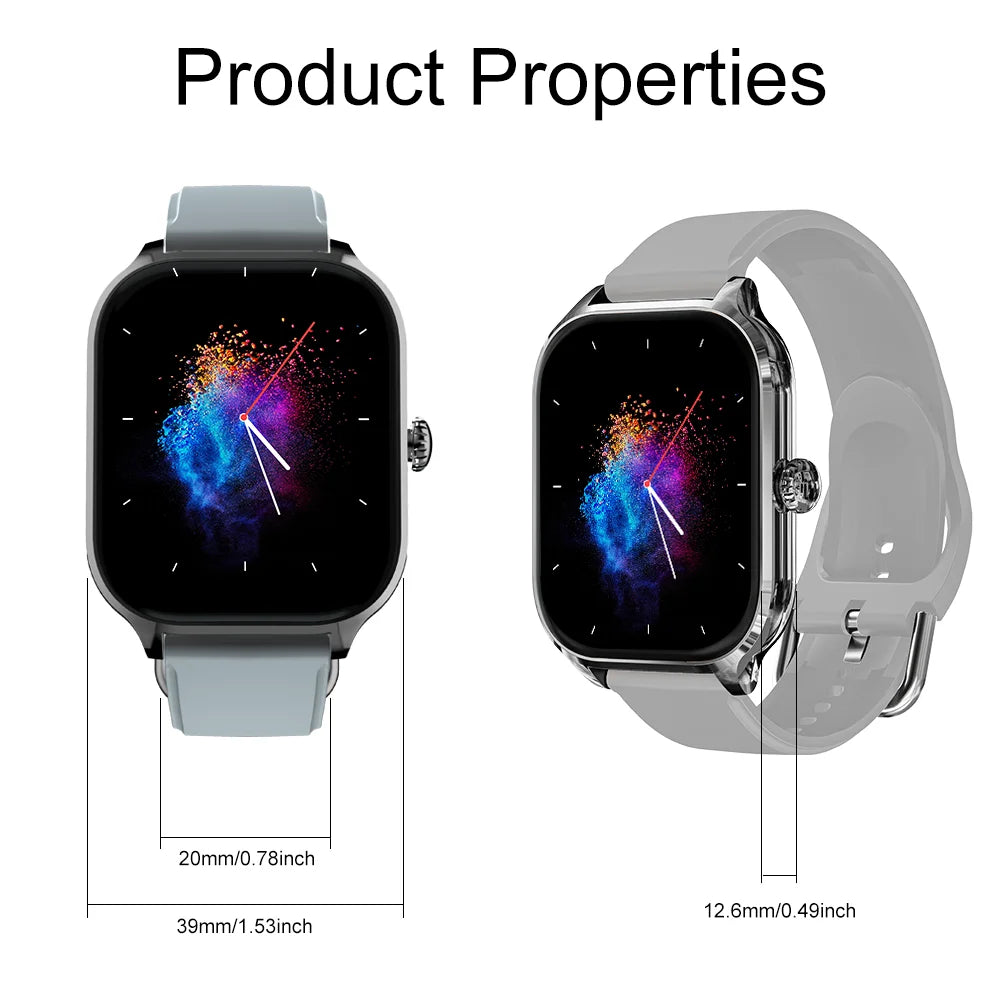 LAXASFIT New H9 Men's and Women's Smartwatch 2025 Sports Smartwatch DIY Surface Bluetooth Talking Smartwatch for Android IOS