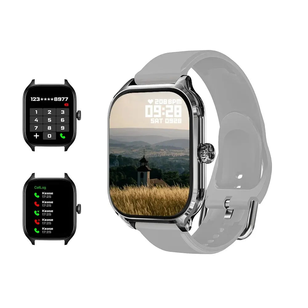 LAXASFIT New H9 Men's and Women's Smartwatch 2025 Sports Smartwatch DIY Surface Bluetooth Talking Smartwatch for Android IOS