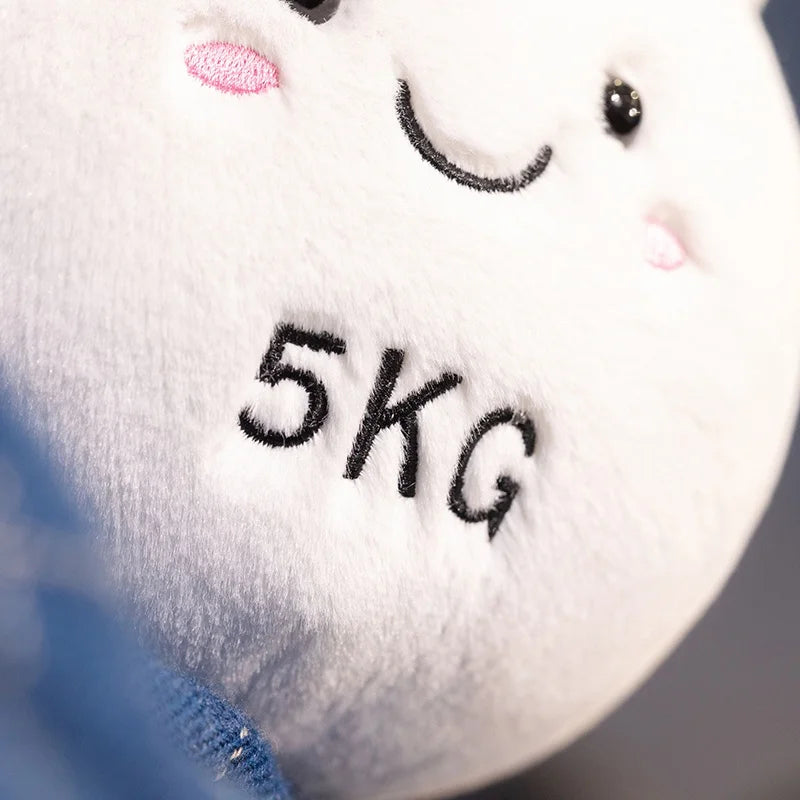 New Funny Kettlebell Barbell Plush Pendant Pillow Soft Fitness Plush Toy