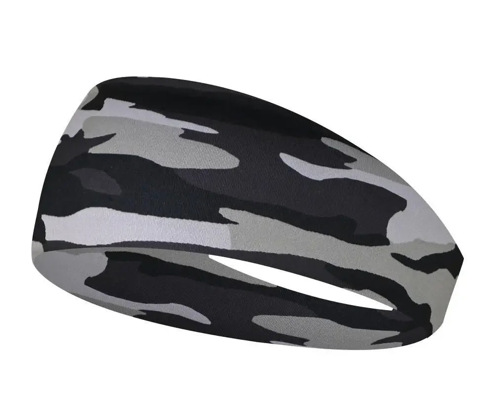 Sports Headband Men Women Printed Wide Sports Sweatband Stretch Elastic Fitness Gym Running Tennis Headwrap Yoga Hair Bands 1pc