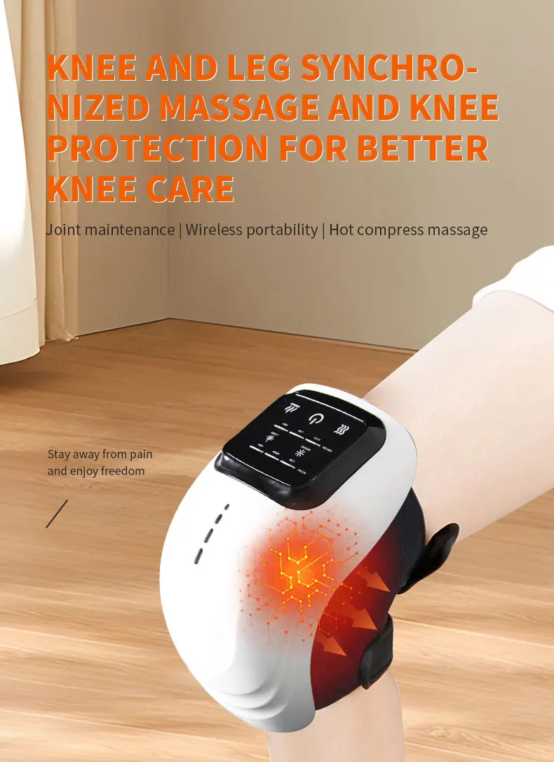 Smart Knee Massager Air Pressure Vibration Heating Infrared Knee Pain Relief Massager Elbow Shoulder Massage