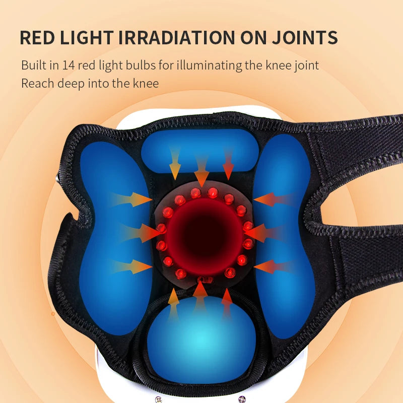Smart Knee Massager Air Pressure Vibration Heating Infrared Knee Pain Relief Massager Elbow Shoulder Massage