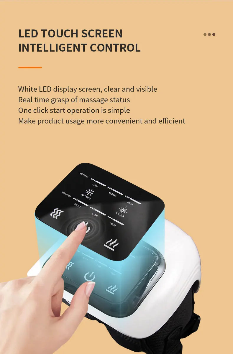 Smart Knee Massager Air Pressure Vibration Heating Infrared Knee Pain Relief Massager Elbow Shoulder Massage