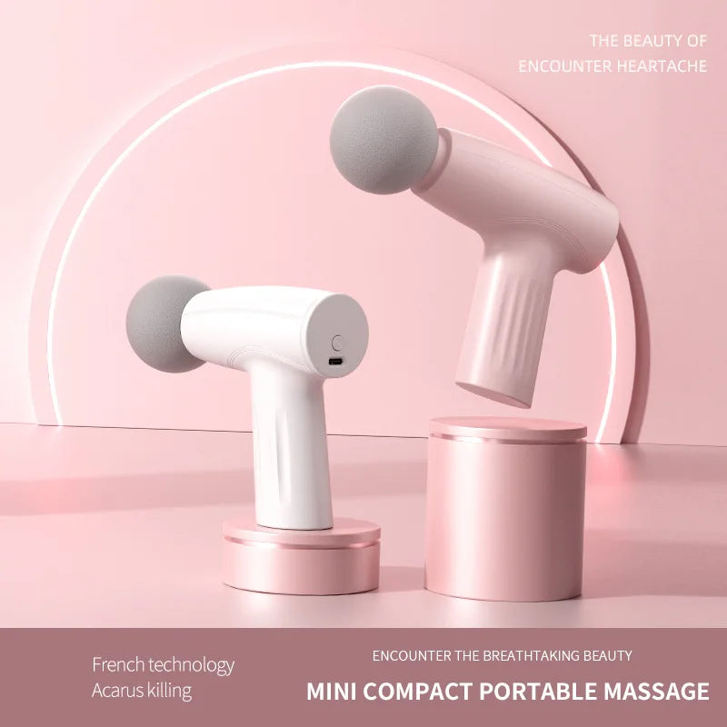 Muscle Mini Pink Massage Gun Deep Tissue Handheld Massage Gun Therapy