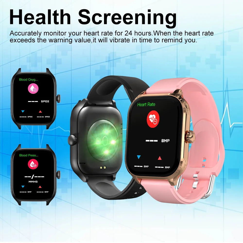 LAXASFIT New H9 Men's and Women's Smartwatch 2025 Sports Smartwatch DIY Surface Bluetooth Talking Smartwatch for Android IOS