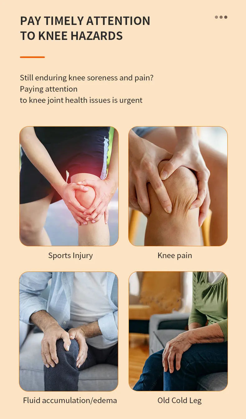 Smart Knee Massager Air Pressure Vibration Heating Infrared Knee Pain Relief Massager Elbow Shoulder Massage