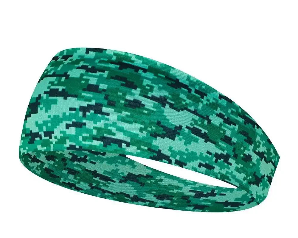 Sports Headband Men Women Printed Wide Sports Sweatband Stretch Elastic Fitness Gym Running Tennis Headwrap Yoga Hair Bands 1pc